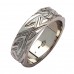 White Gold Wedding Ring - Livia - 18K Gold - Medium Flat Irish Wedding Rings